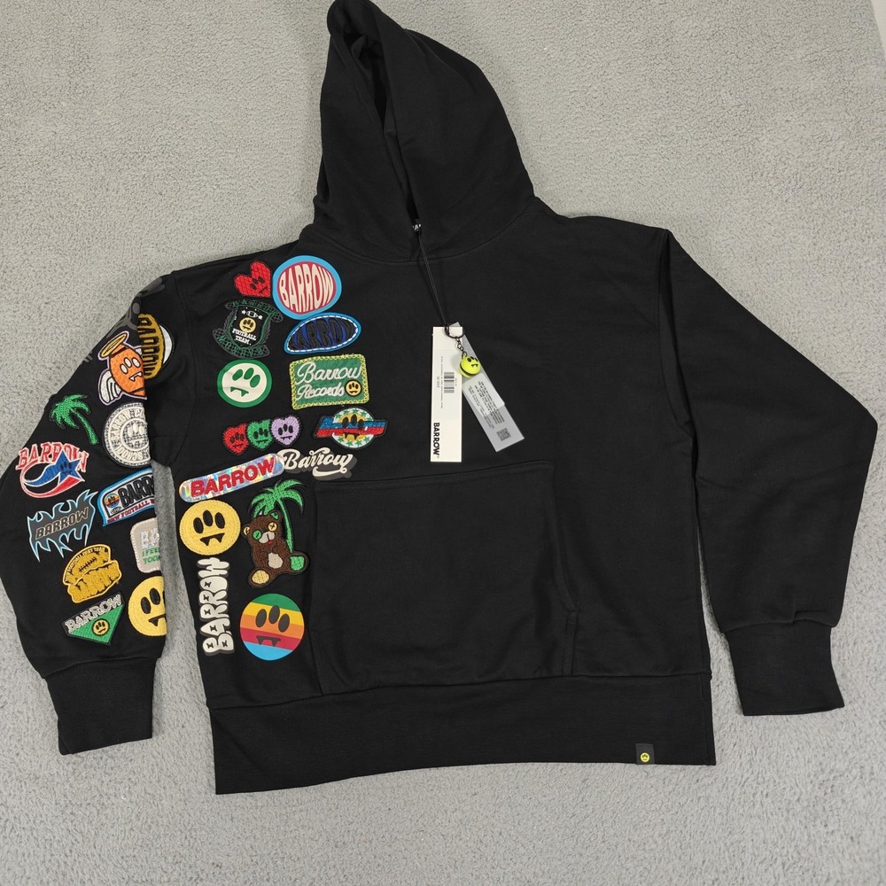 Arrow Black Graphic Patch Hoodie